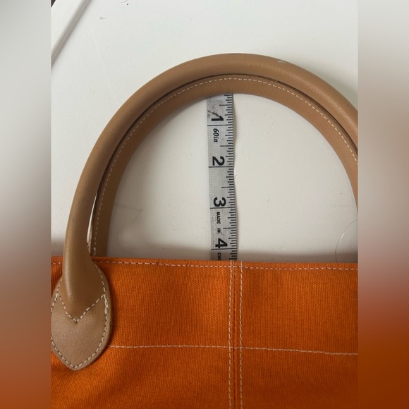 Lillian Vernon mini orange canvas tote 11.5”x7.5”x6” - Picture 6 of 8